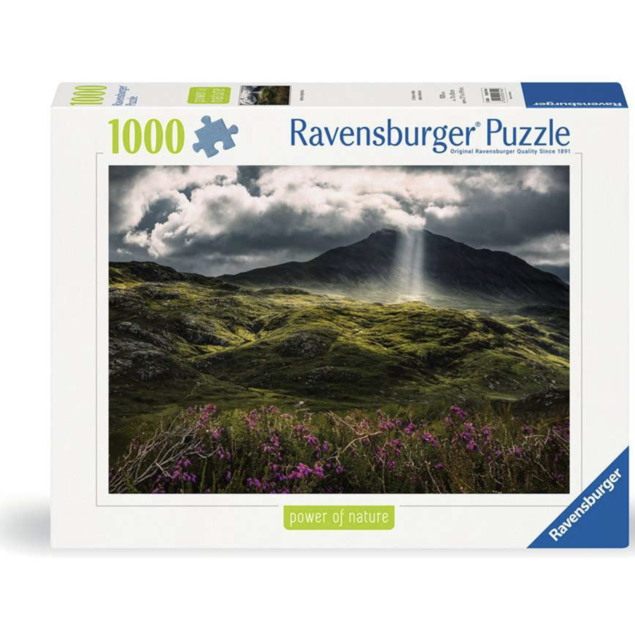 Mysterious mountains - puzzle of 1000 pieces-1