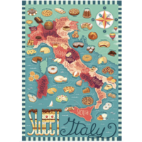 thumb-Carte d'Italie - Douceurs - 1000 pièces-1