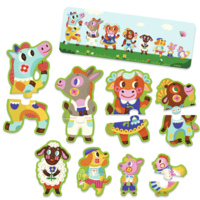 thumb-Big and small on the farm - 8 puzzles of 2 pieces-1