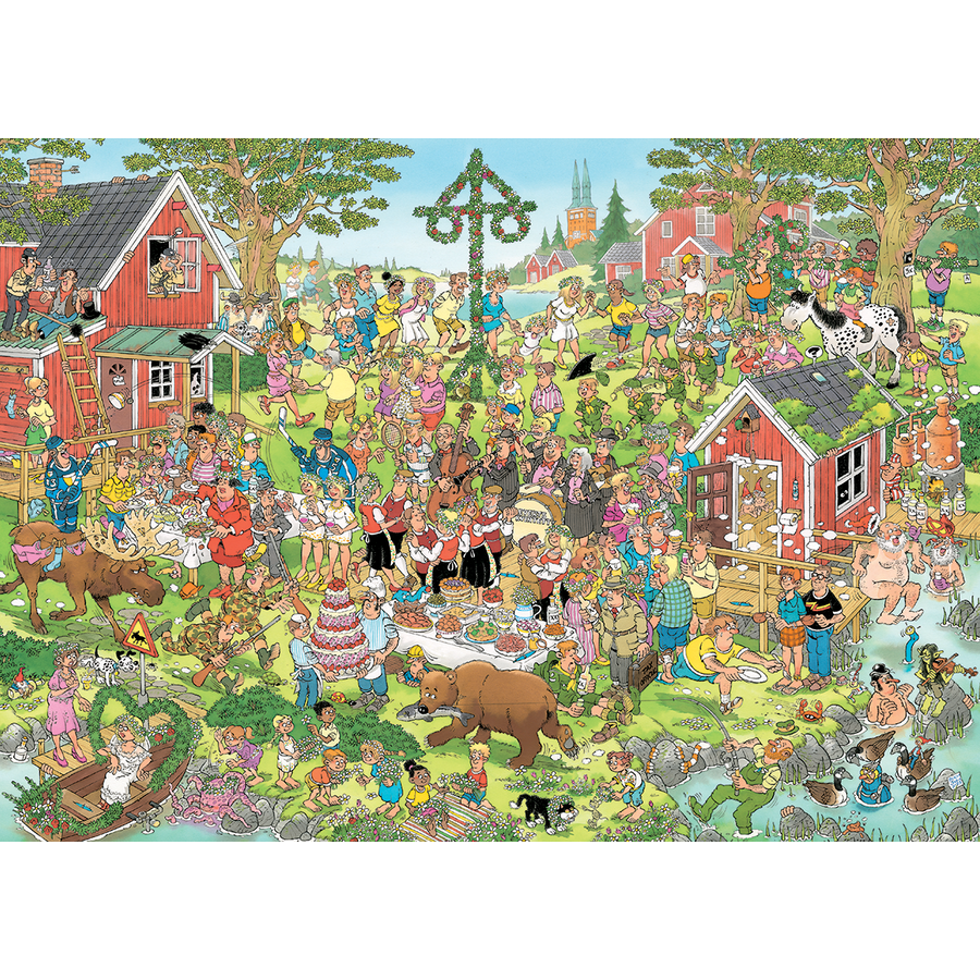 Midsummer festival - Jan van Haasteren - puzzle of 1000 pieces-2