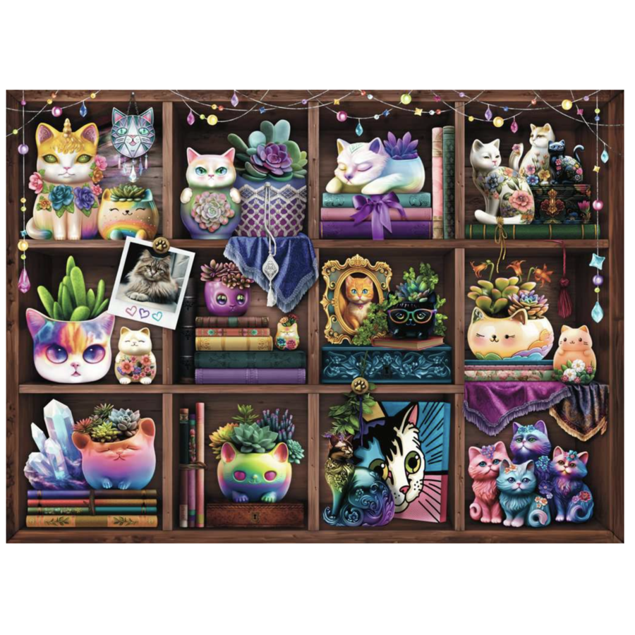 Cats and Succulents   - jigsaw puzzle of 500 pieces-2