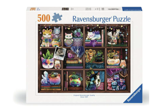  Ravensburger Chats et plantes grasses  - 500 pièces 