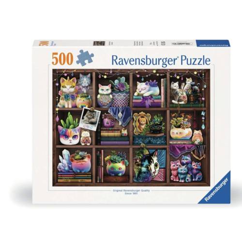 Ravensburger Chats et plantes grasses  - 500 pièces 