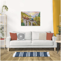 thumb-Autumn Viaduct  - puzzle of 1500 pieces-4