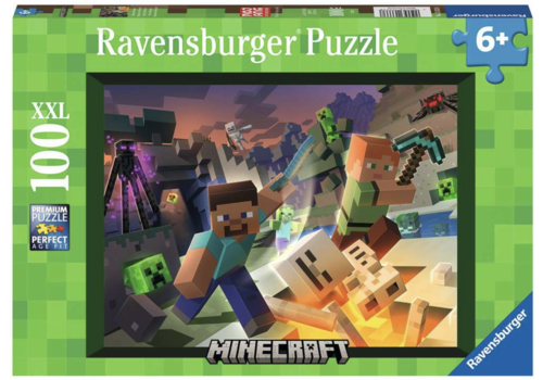  Ravensburger Monsters in Minecraft - 100 stukjes 