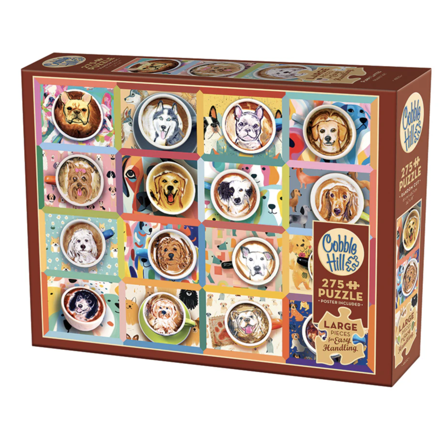 Puppy Lattes - puzzle of 275 XXL pieces-1