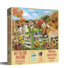 SUNSOUT Out in the Pasture - jigsaw puzzle of 500 XXL pieces