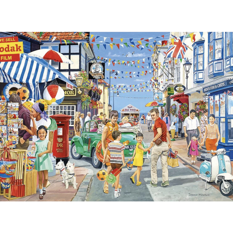 En route pour la plage - puzzle de 1000 pièces-1