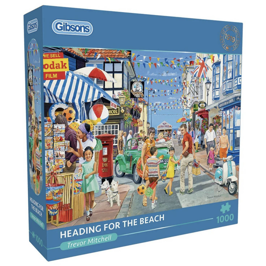 Heading for the beach - jigsaw puzzle of 1000 pieces-2