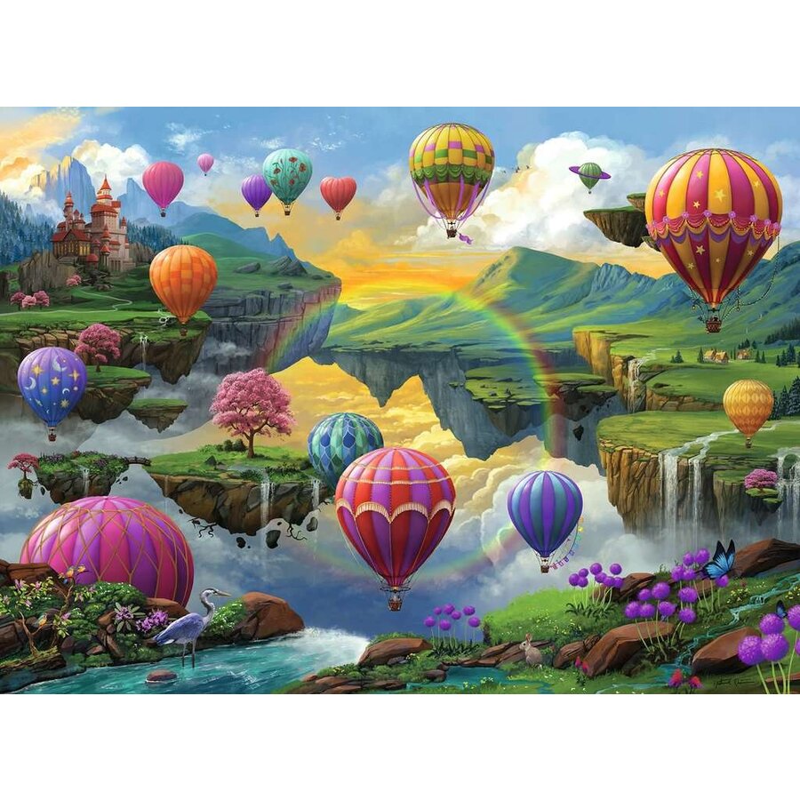 Air Balloon Valley  - jigsaw puzzle of 500 pieces-2