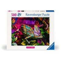 thumb-Chameleon - Colorfull Animals - jigsaw puzzle of 500 pieces-1