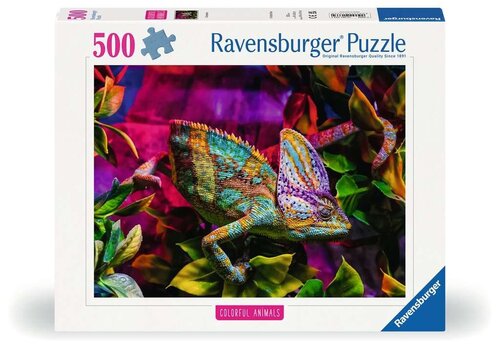  Ravensburger Caméléon - Colorfull Animals - 500 pièces 