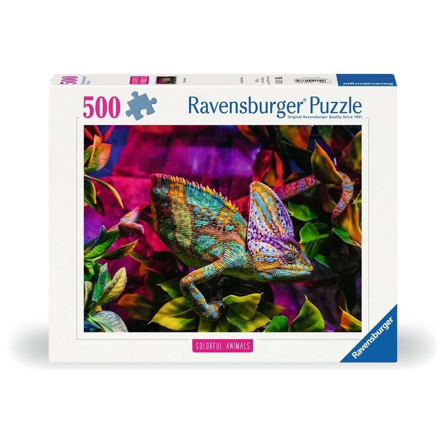 Caméléon - Colorfull Animals - puzzle de 500 pièces-1