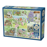 thumb-Garden birds in Spring - puzzle of 500 XL pieces-1