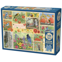 thumb-Garden birds in Autumn - puzzle of 500 XL pieces-1