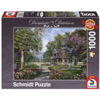 thumb-Mansion with tower - Dominic Davison - jigsaw puzzle of 1000 pieces-1