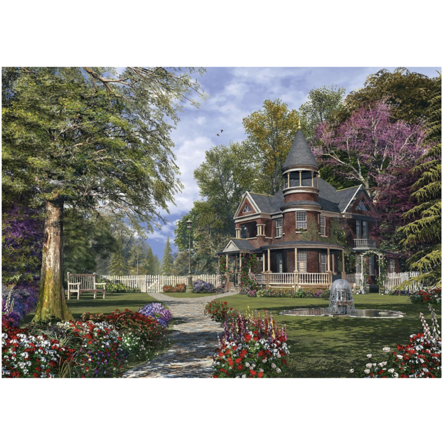 Mansion with tower - Dominic Davison - jigsaw puzzle of 1000 pieces-2