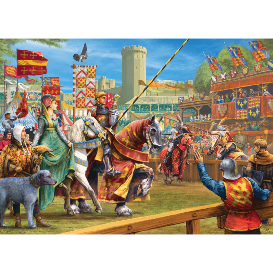 The Joust at Warwick - jigsaw puzzle of 1000 pieces-2