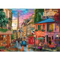 thumb-Sunset over Paris - jigsaw puzzle of 1000 pieces-2