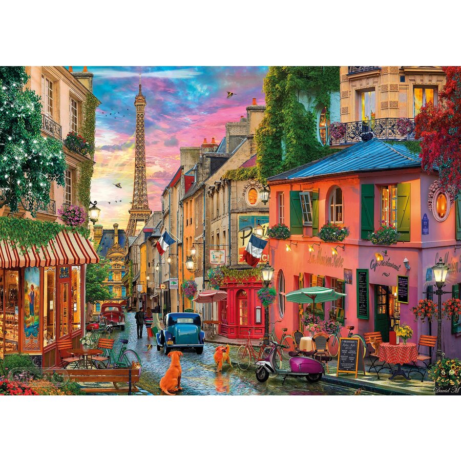 Sunset over Paris - jigsaw puzzle of 1000 pieces-2