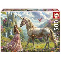 thumb-Fairies Unicorns and Butterflies - jigsaw puzzle of 500 pieces-3