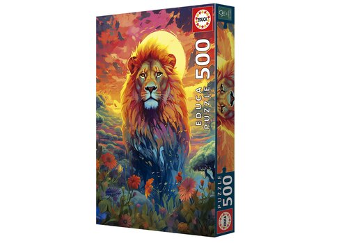  Educa Regard Majestueux du Lion - 500 pièces 