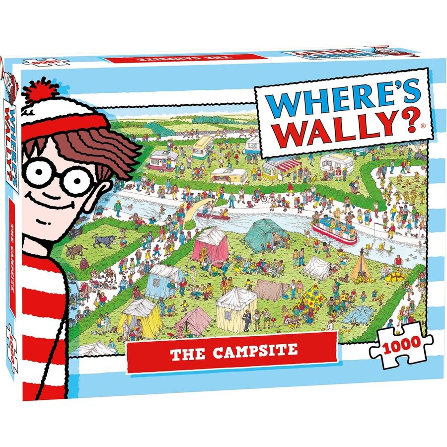 Where's Wally - The Campsite - jigsaw-search puzzle of 1000 pieces-1