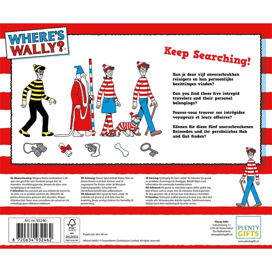 Waar is Wally - De Camping - leg- en zoekpuzzel van 1000 stukjes-4