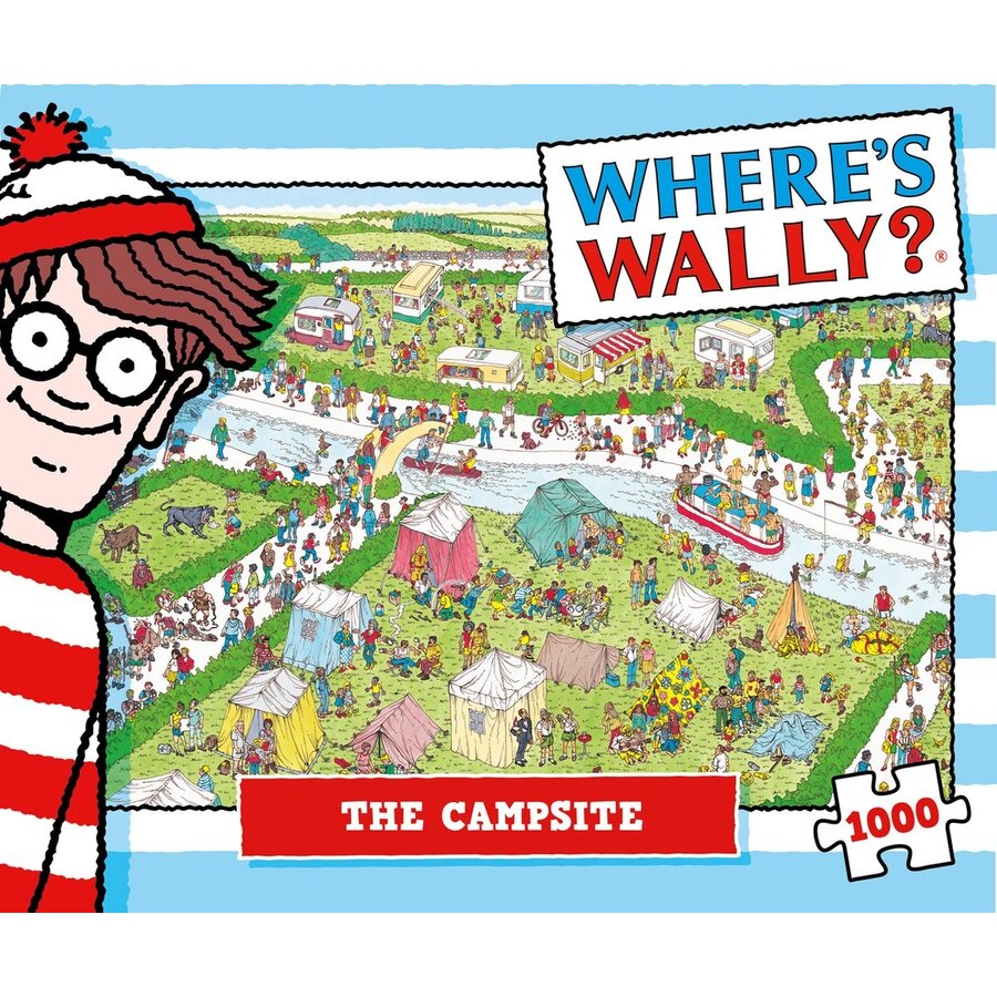 Waar is Wally - De Camping - leg- en zoekpuzzel van 1000 stukjes-3