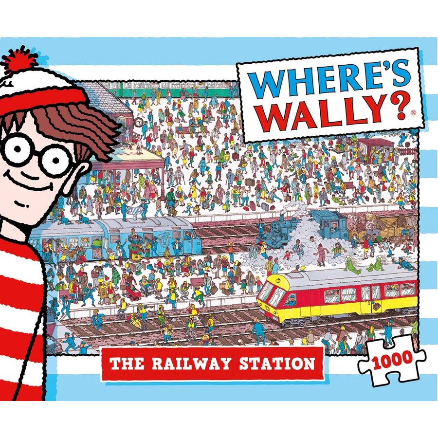 Where's Wally - The Railway Station - jigsaw-search puzzle of 1000 pieces-3