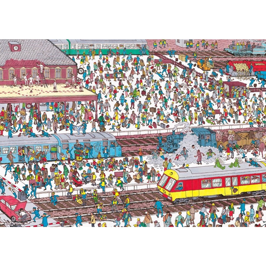 Where's Wally - The Railway Station - jigsaw-search puzzle of 1000 pieces-2
