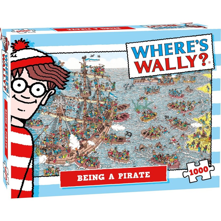 Waar is Wally - Bij de Piraten - leg- en zoekpuzzel van 1000 stukjes-1