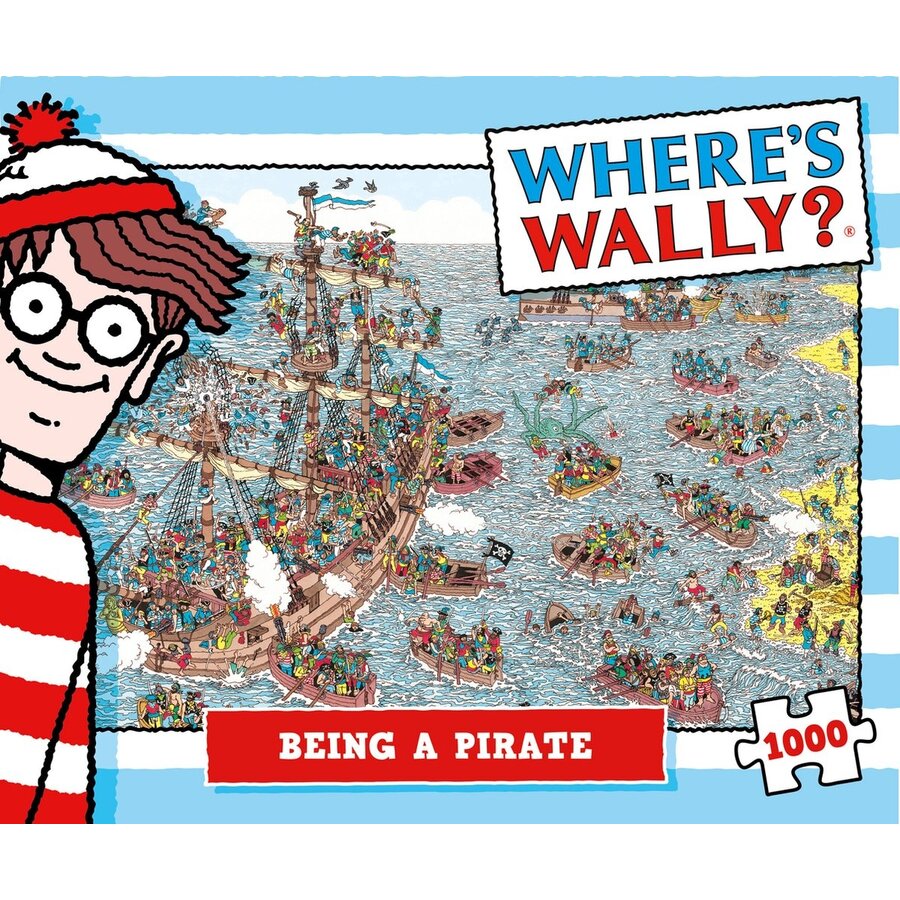 Où est Wally - Avec les Pirates - puzzle de recherche de 1000 pièces-3