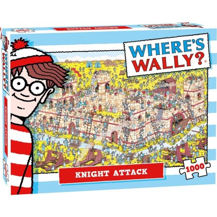 Where's Wally - Knight Attack - jigsaw-search puzzle of 1000 pieces-1