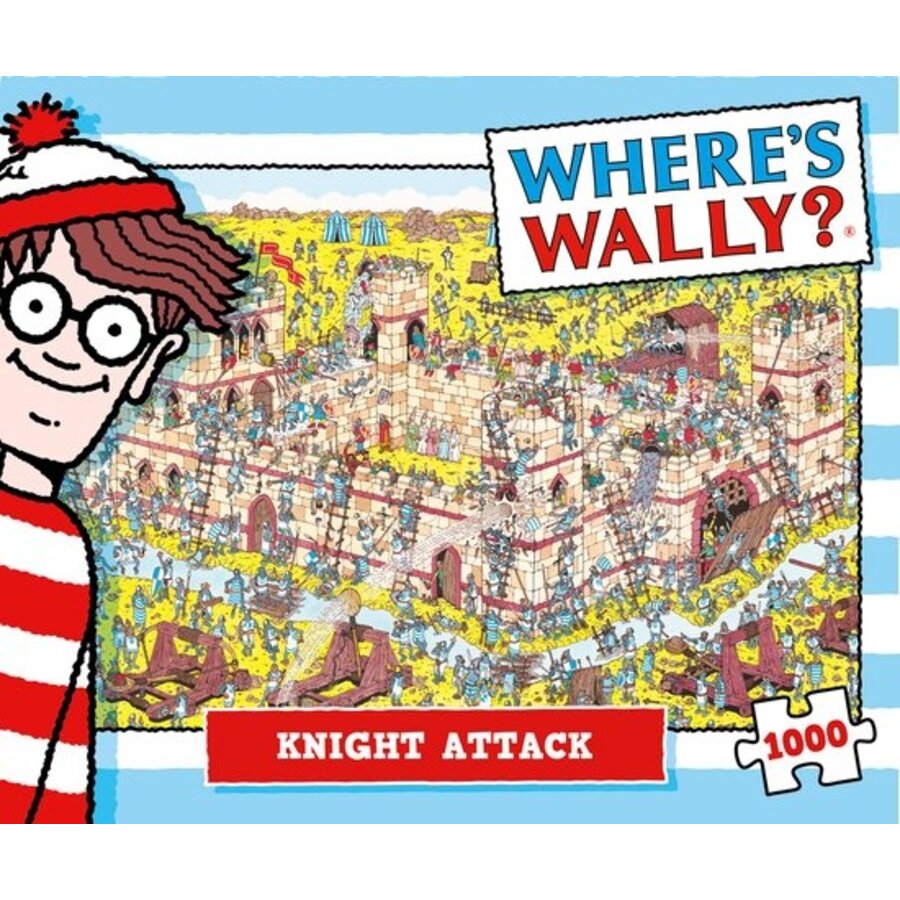 Where's Wally - Knight Attack - jigsaw-search puzzle of 1000 pieces-3
