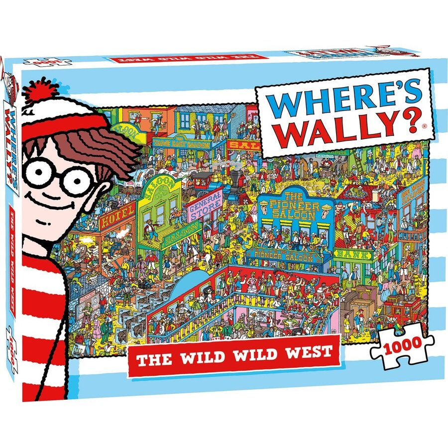 Waar is Wally - Het Wilde Westen - leg- en zoekpuzzel van 1000 stukjes-1