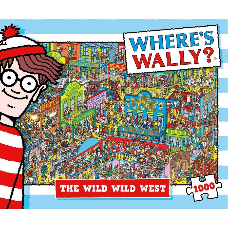 Where's Wally - The Wild West - jigsaw-search puzzle of 1000 pieces-3