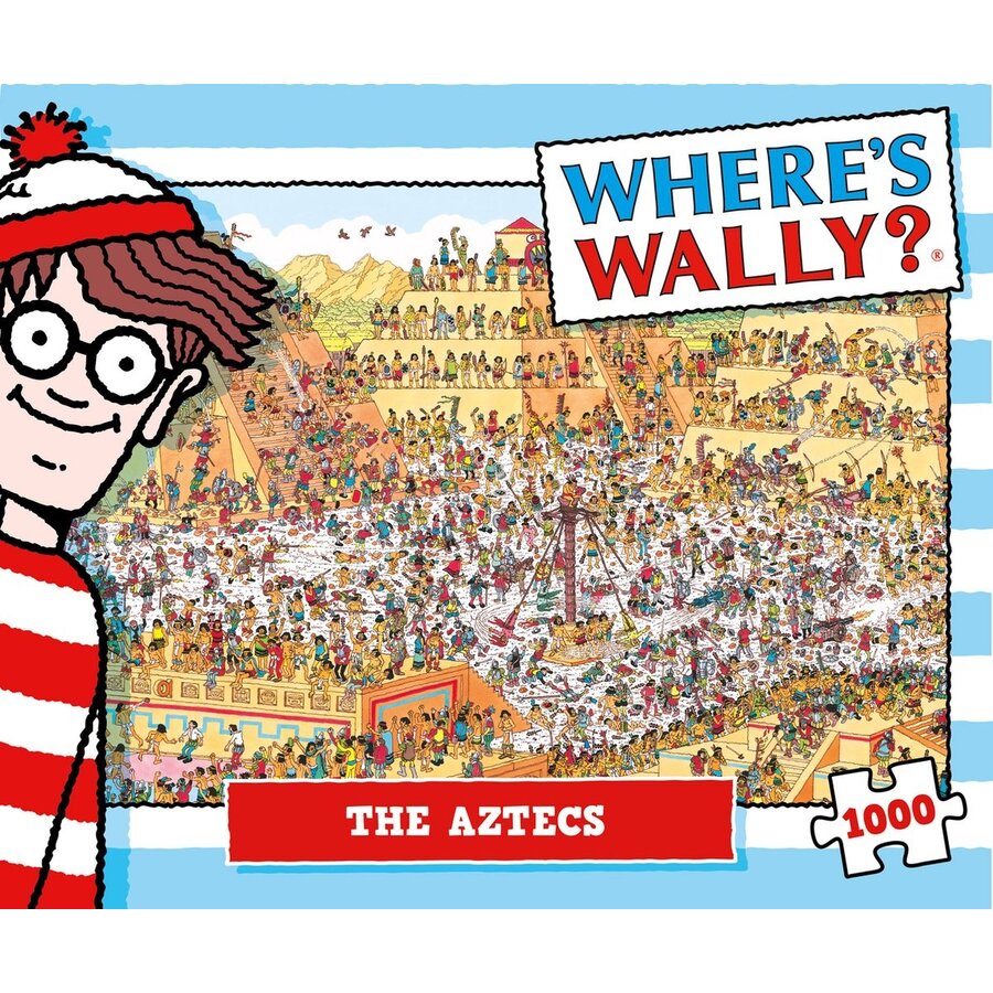 Where's Wally - The Aztecs - jigsaw-search puzzle of 1000 pieces-3