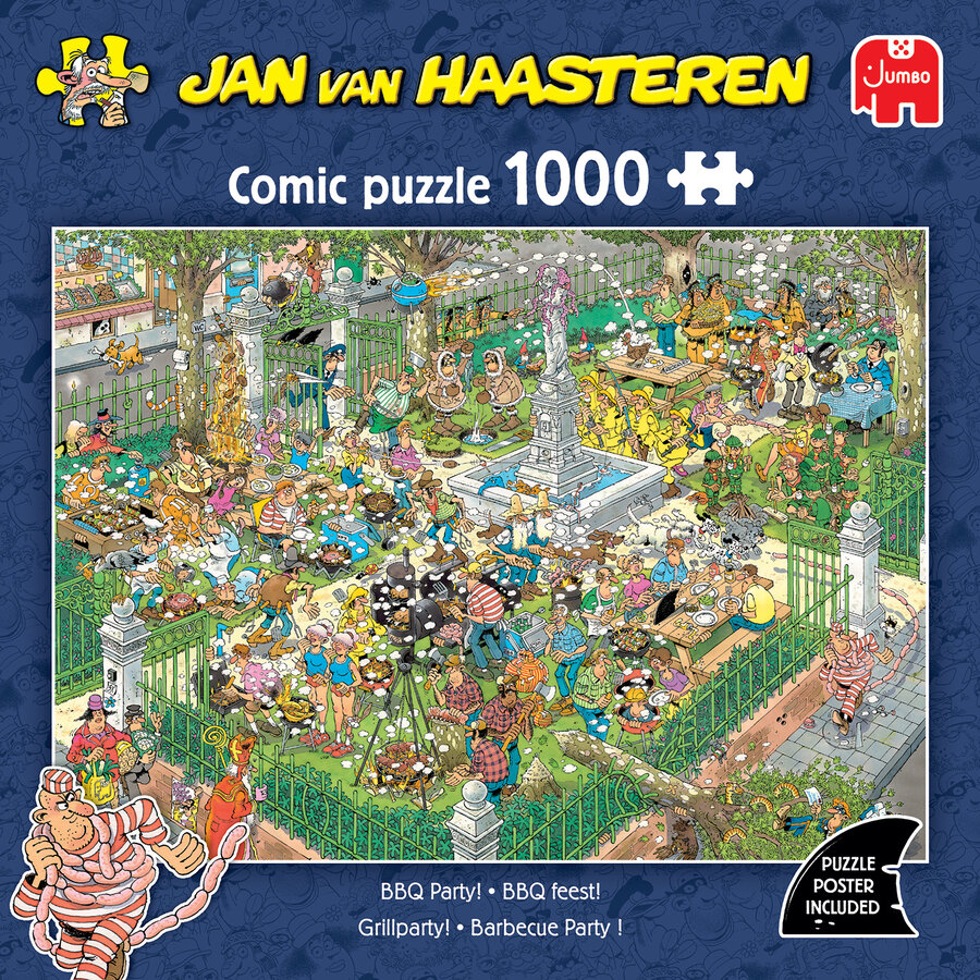 BBQ Feest! - Jan van Haasteren - puzzel van 1000 stukjes-3