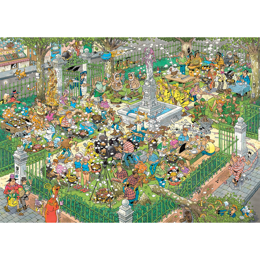 BBQ Party! - Jan van Haasteren - puzzle of 1000 pieces-2