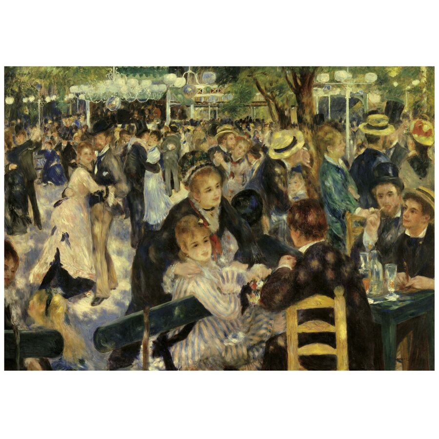 Dance at Le Moulin De La Galette - jigsaw puzzle of 3000 pieces-2
