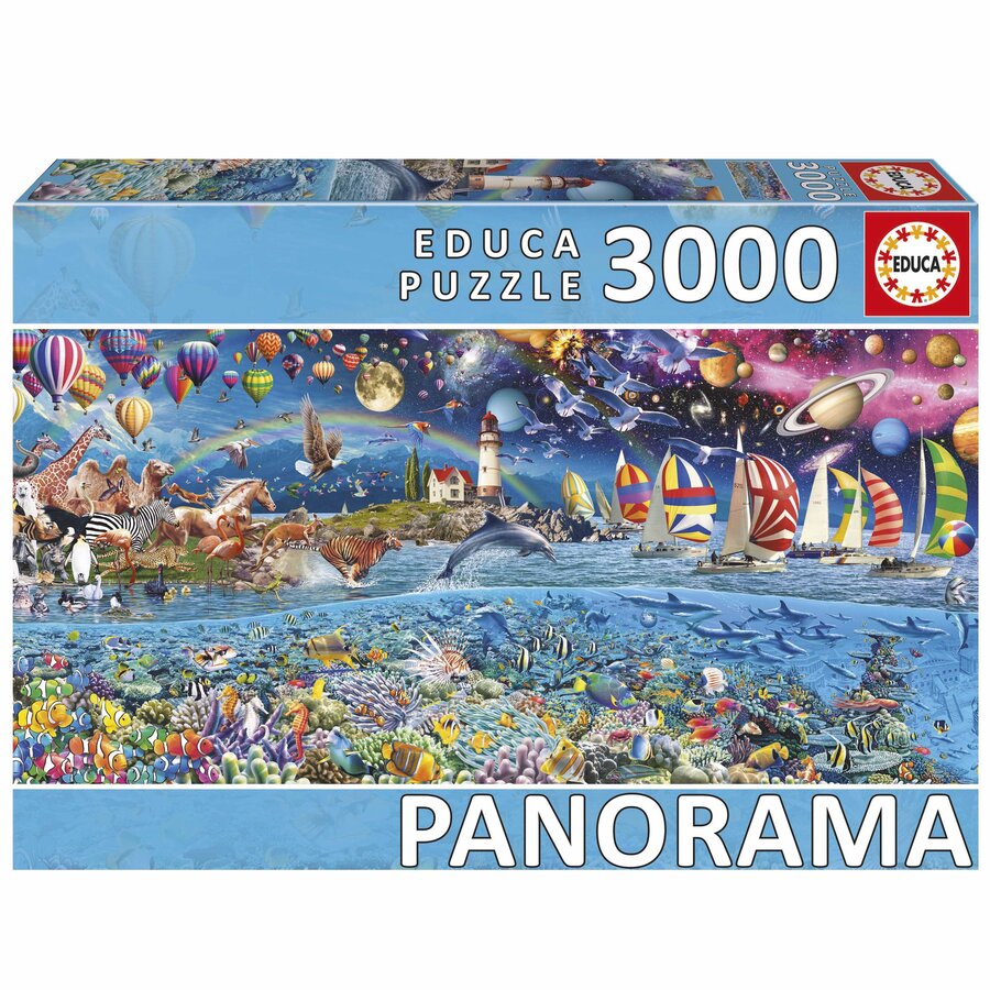 Het Leven - Panorama - puzzel van 3000 stukjes-1