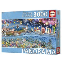 thumb-Het Leven - Panorama - puzzel van 3000 stukjes-3