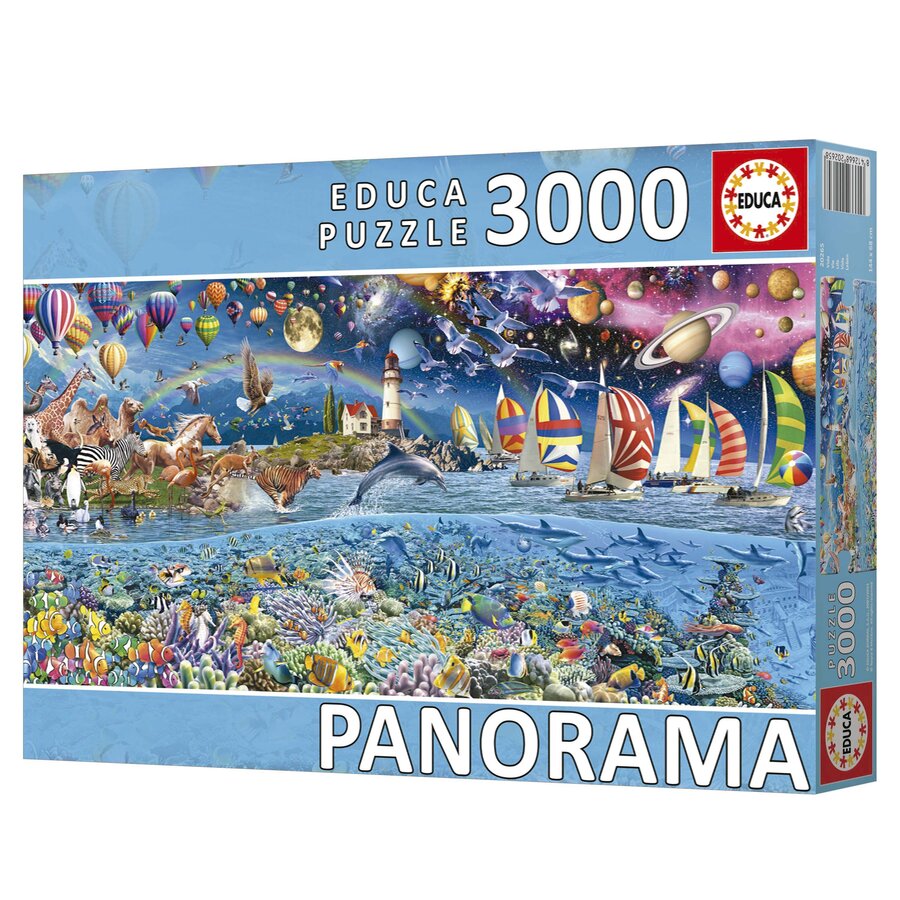 Het Leven - Panorama - puzzel van 3000 stukjes-3