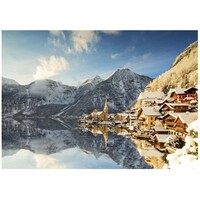 thumb-Hallstatt in the snow - Austria - jigsaw puzzle of 1500 pieces-2