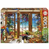 thumb-Fenêtre de de l'observateur d'oiseaux - puzzle de 1500 pièces-3
