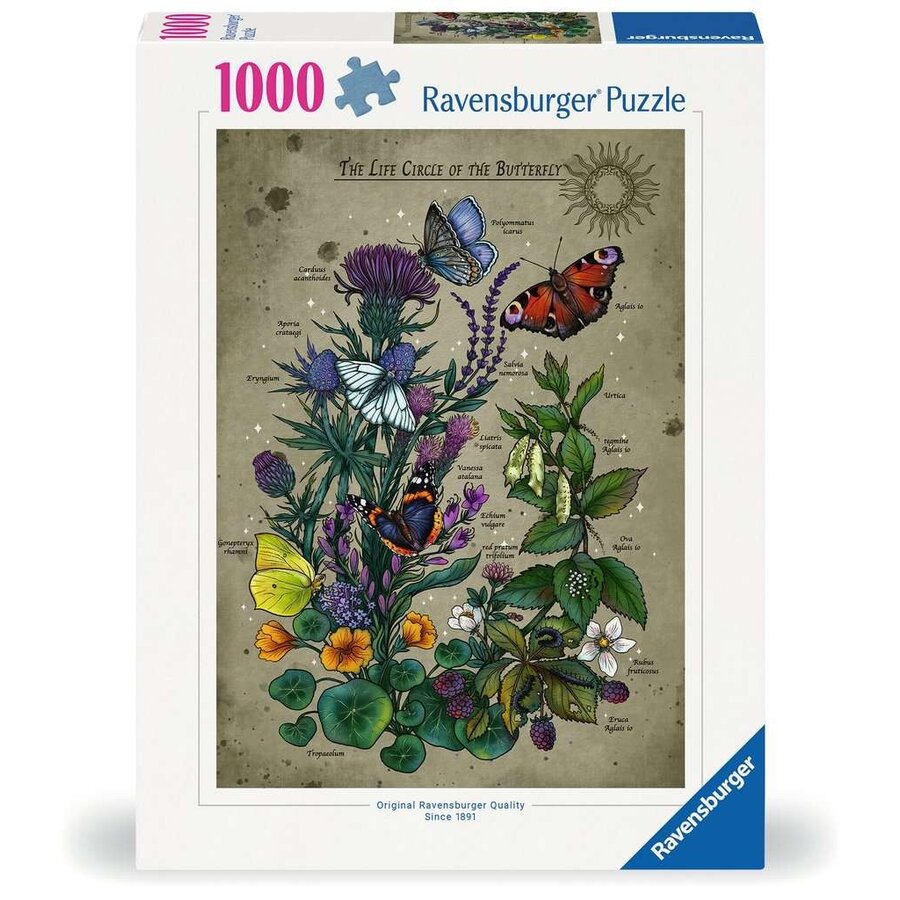 The Butterfly - puzzle of 1000 pieces-1