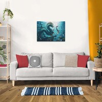 thumb-Enchanted Depths: Dragon, Mermaid and Turtles - puzzle of 1000 pieces-4