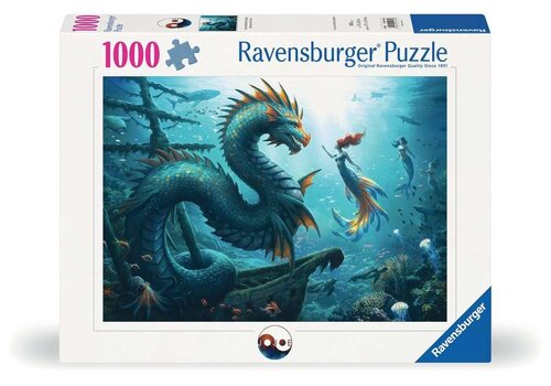  Ravensburger Dragon, sirène et tortues des profondeurs - 1000 pièces 