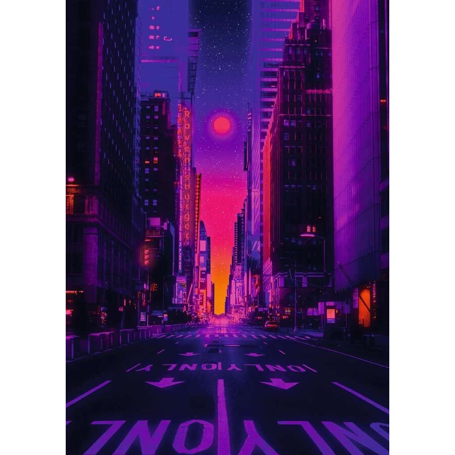 New York NeonArt - puzzle of 1000 pieces-2